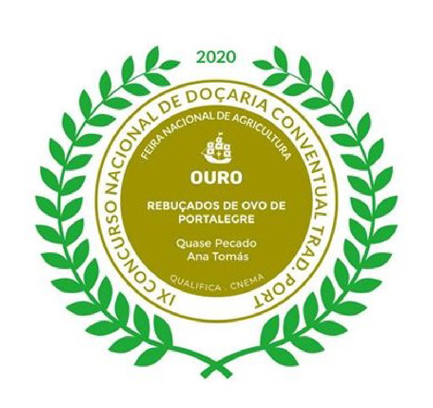 Medalha de Ouro Concurso Nacional de Doçaria Conventual 2020